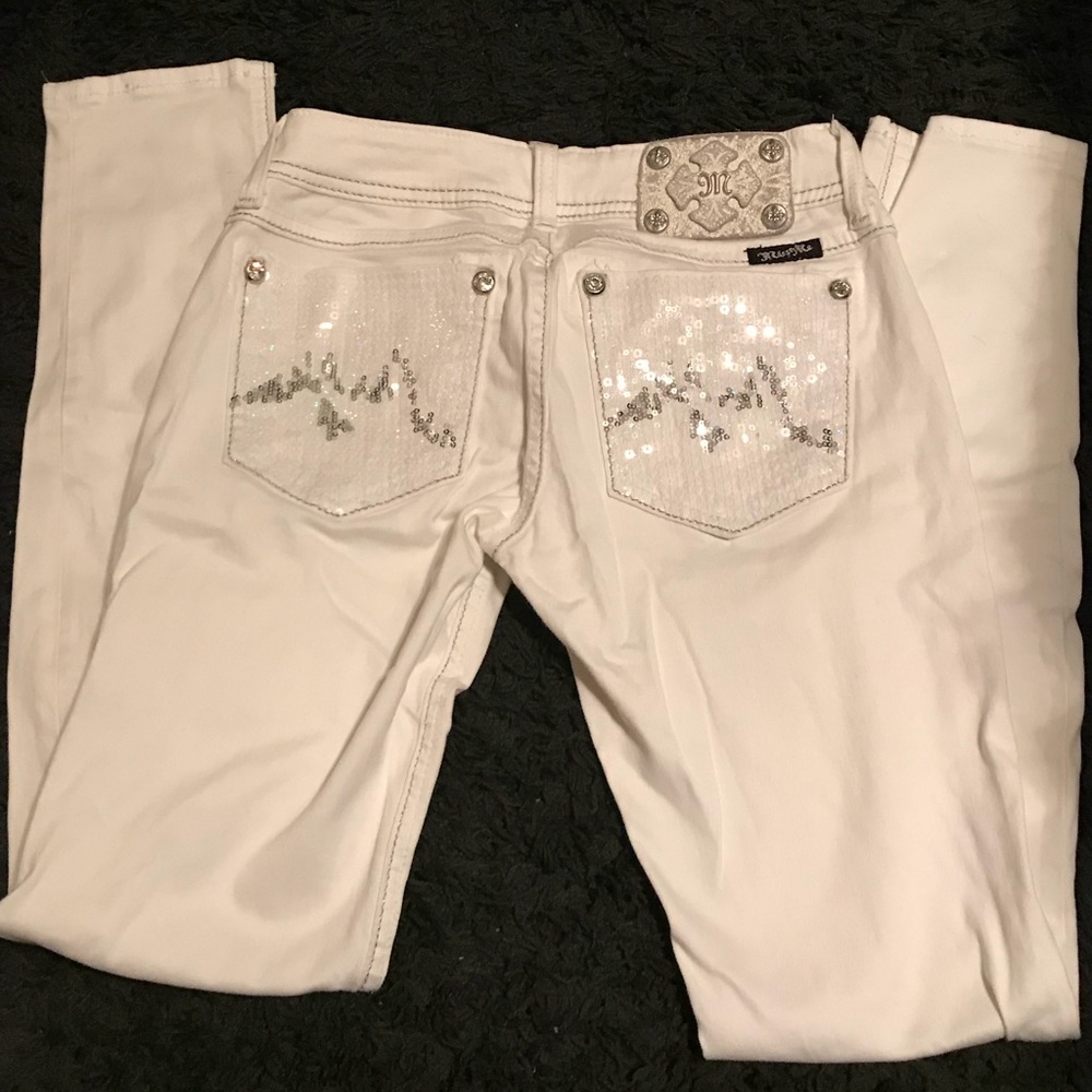 Miss Me White Skinny Jeans